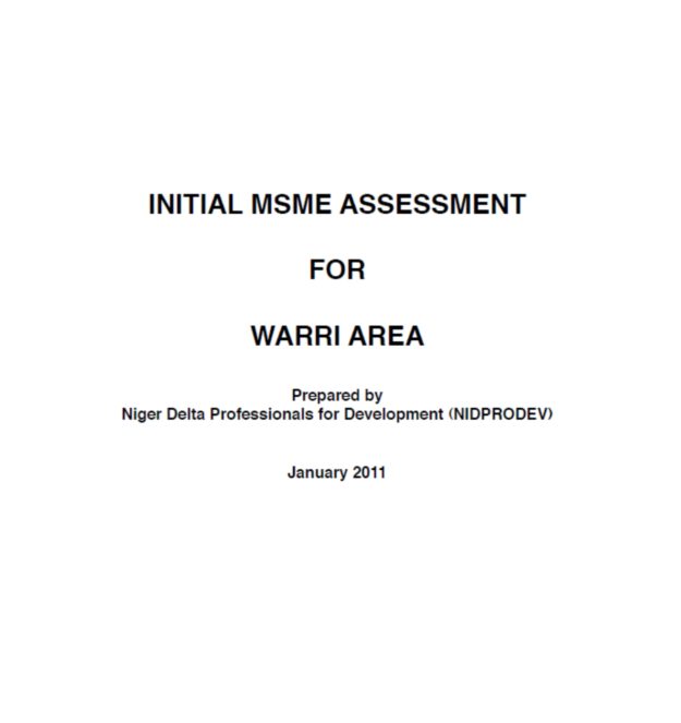 MSME Warri
