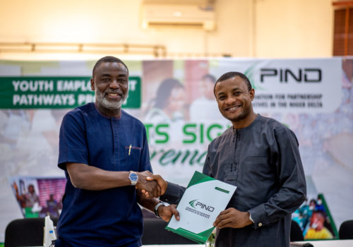 PIND grant signing